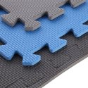 Mata puzzle Multipack One Fitness MP10 niebiesko-szare 9 elementów 10 mm ONE FITNESS