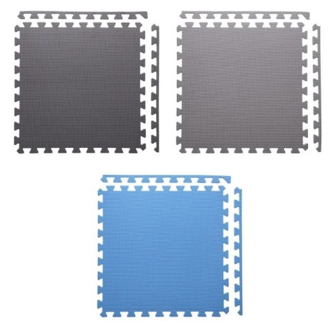 Mata puzzle Multipack One Fitness MP10 niebiesko-szare 9 elementów 10 mm ONE FITNESS