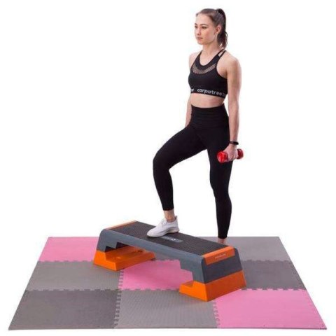 Mata puzzle Multipack One Fitness MP10 różowo-szare 9 elementów 10 mm ONE FITNESS