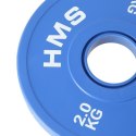 Talerz olimpijski Bumper 2x2kg Niebieski HMS CBRS20 HMS