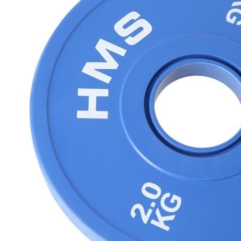Talerz olimpijski Bumper 2x2kg Niebieski HMS CBRS20 HMS