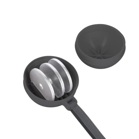HHM16 HULA HOP BLACK/PINK Z MAGNESAMI I OBCIĄŻNIKIEM + LICZNIK HMS HMS