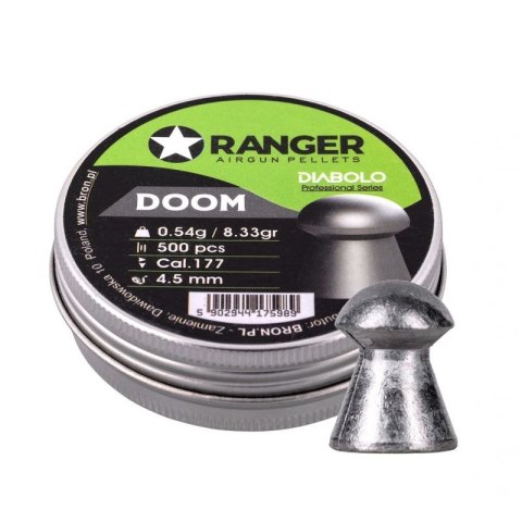 Śrut 4,5 mm RANGER Diabolo Professional Doom grzybek 500 szt. 0,54 g RANGER