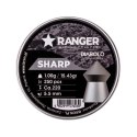 Śrut 5,5 mm RANGER Diabolo Sharp szpic 250 szt. 1,00 g RANGER
