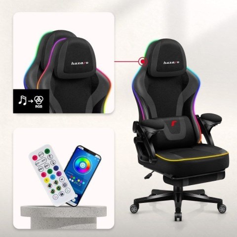 Fotel gamingowy Force 4.6 RGB Black Mesh Huzaro