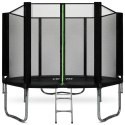 VIRTUFIT TRAMPOLINA Z SIATKĄ BEZPIECZEŃSTWA - CZARNA - 305 CM Virtufit
