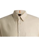 Koszula męska BOSS Relegant_6-short_M Light Beige (50537331-271) Boss