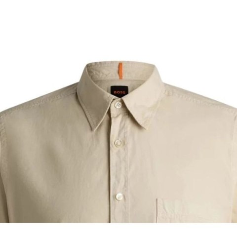 Koszula męska BOSS Relegant_6-short_M Light Beige (50537331-271) Boss