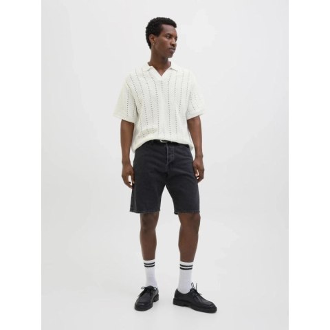 Jack&Jones koszulka męska JORPAROS KNIT ESTER SS CROCHET POLO 12272562 SEA SALT Jack&Jones