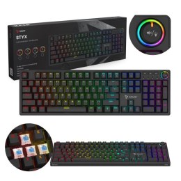 SAVIO KLAWIATURA MECHANICZNA STYX OUTEMU BLUE, HOT SWAP, RGB Savio