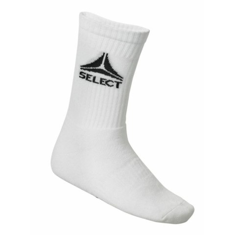 Skarpety piłkarskie treningowe SELECT białe krótkie 3-pack Select