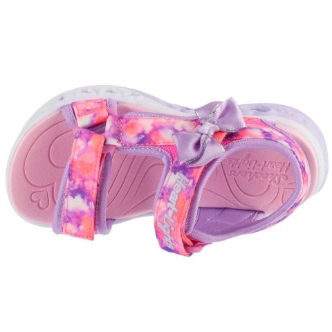 Skechers S-Lights: Flutter Hearts Sandal - Blurry Love 303110L-PKLV Różowe 29 Skechers