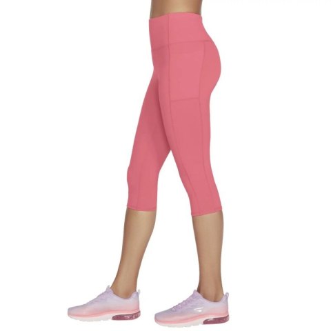 Skechers Go Walk High Waisted Capri Short W2CP2-RDBL Czerwone XS Skechers