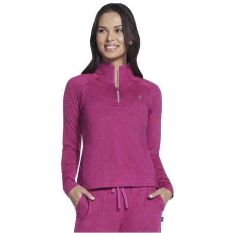 Skechers Skech-Knits Ultra Go 1/4 Zip LT4-PNK Różowe S Skechers