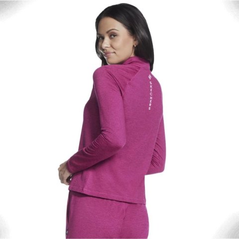 Skechers Skech-Knits Ultra Go 1/4 Zip LT4-PNK Różowe S Skechers