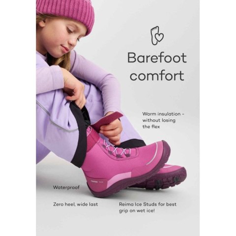 Buty zimowe Reima ReimaTec barefoot dla dzieci Talvella Junior (5400151A-5390) Reima