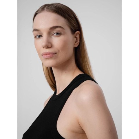 Crop top z prążkowanej dzianiny damski 4F 4f