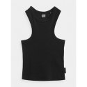 Crop top z prążkowanej dzianiny damski 4F 4f