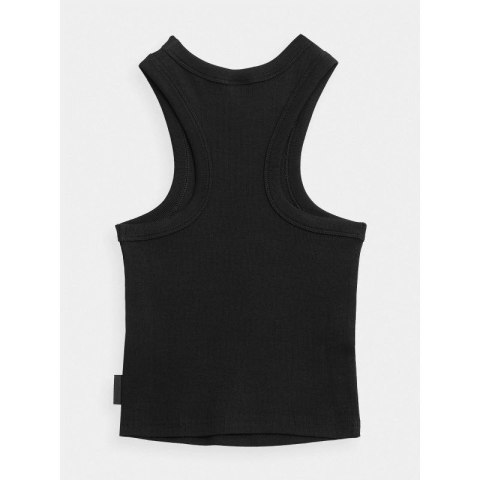 Crop top z prążkowanej dzianiny damski 4F 4f