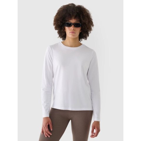 Longsleeve oversize gładki damski 4F 4FWMM00TLONF431-10S 4f