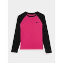 Longsleeve regular gładki dziewczęcy 4F Junior 4FJWAW24TLONF291-55S 4f