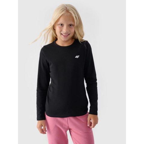 Longsleeve regular gladki dziewczęcy 4F Junior 4FJWMM00TLONF318-20S 4f