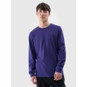 Longsleeve regular gładki męski 4F 4FWMM00TLONM432-31S 4f
