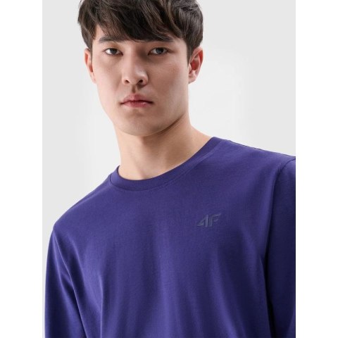 Longsleeve regular gładki męski 4F 4FWMM00TLONM432-31S 4f