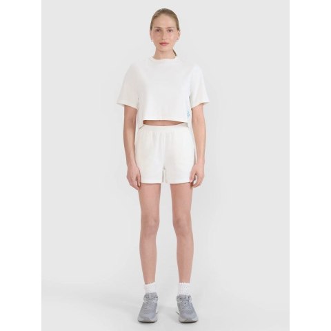 Damski t-shirt crop top 4F 4FWSS25TTSHF1977-11S 4f
