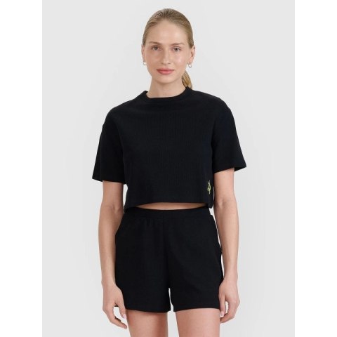 Damski t-shirt crop top 4F 4FWSS25TTSHF1977-20S 4f
