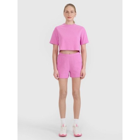 Damski t-shirt crop top 4F 4FWSS25TTSHF1977-54S 4f