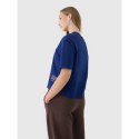 T-shirt oversize z nadrukiem damski 4F 4FWSS25TTSHF1971-30S 4f