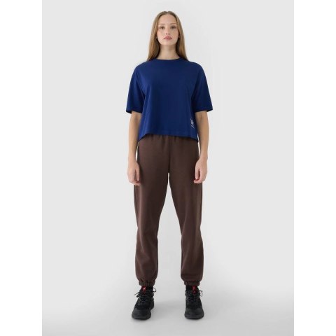 T-shirt oversize z nadrukiem damski 4F 4FWSS25TTSHF1971-30S 4f
