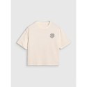 T-shirt oversize z nadrukiem damski 4F 4FWSS25TTSHF1993-11S 4f