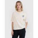 T-shirt oversize z nadrukiem damski 4F 4FWSS25TTSHF1993-11S 4f