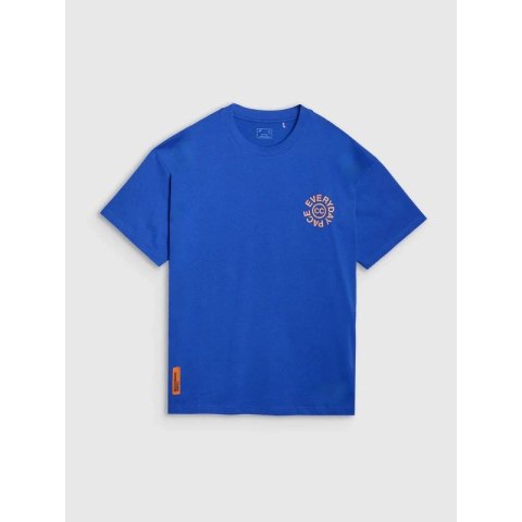 T-shirt oversize z nadrukiem męski 4F 4FWSS25TTSHM1979-36S 4f