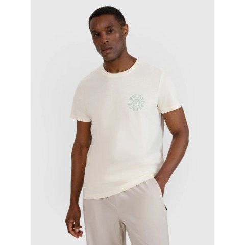 T-shirt regular z nadrukiem męski 4F 4FWSS25TTSHM1980-11S 4f