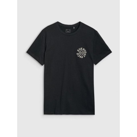 T-shirt regular z nadrukiem męski 4F 4FWSS25TTSHM1980-20S 4f