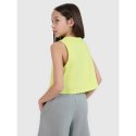 Crop top oversize z nadrukiem dziewczęcy 4F 4FJWSS25TSLEF112-45S 4f