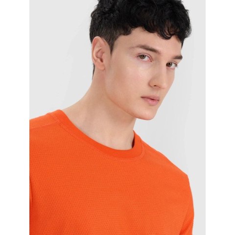 Longsleeve oversize gładki męski 4F 4FRSS25TLONM518-70S 4f