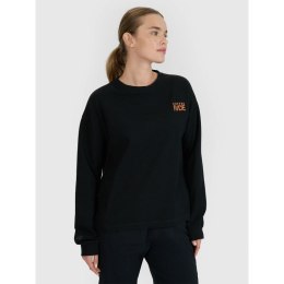 Longsleeve oversize z nadrukiem damski 4F 4FWSS25TLONF393-20S 4f