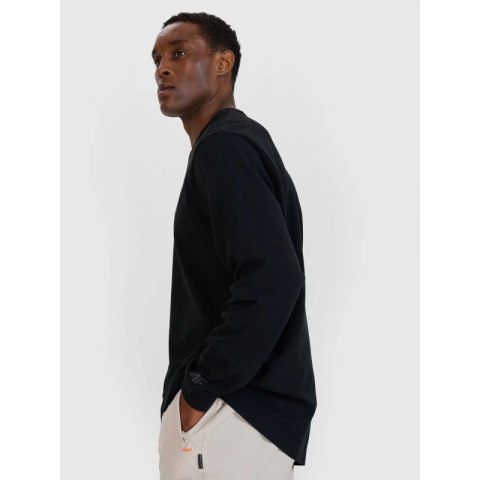 Longsleeve oversize z nadrukiem męski 4F 4FWSS25TLONM390-20S 4f