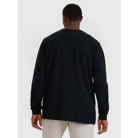 Longsleeve oversize z nadrukiem męski 4F 4FWSS25TLONM390-20S 4f