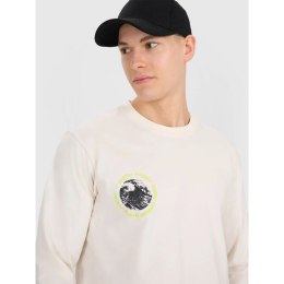 Longsleeve regular z nadrukiem męski 4F 4FWSS25TLONM392-11S 4f