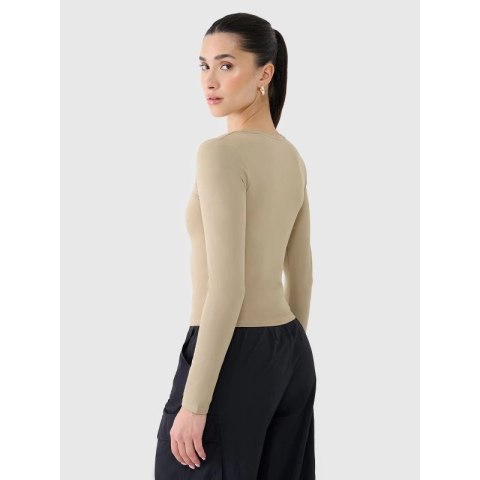 Longsleeve slim gładki damski 4F 4FRSS25TLONF511-83S 4f