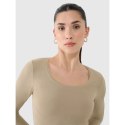 Longsleeve slim gładki damski 4F 4FRSS25TLONF511-83S 4f
