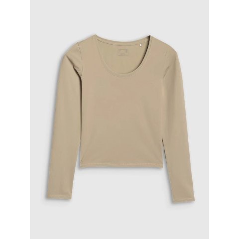 Longsleeve slim gładki damski 4F 4FRSS25TLONF511-83S 4f