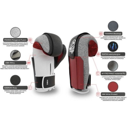 Rękawice bokserskie 12oz - Phantom Red - Valor Series DBX Bushido