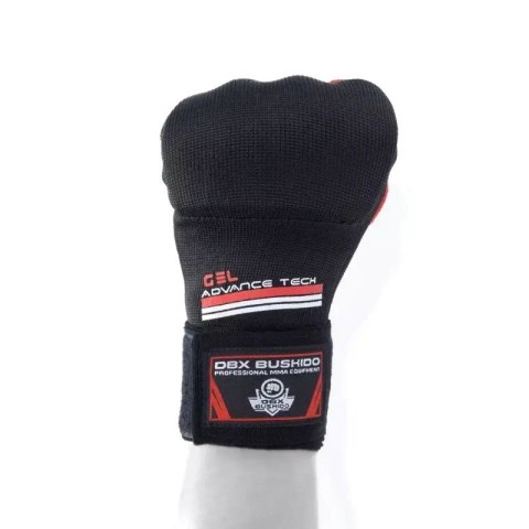 Rękawice żelowe, wewnętrzne - M | Czerwone DBX Bushido