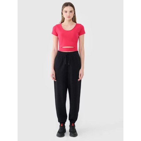 T-shirt crop top gładki damski 4F 4FRSS25TTSHF2695-54S 4f